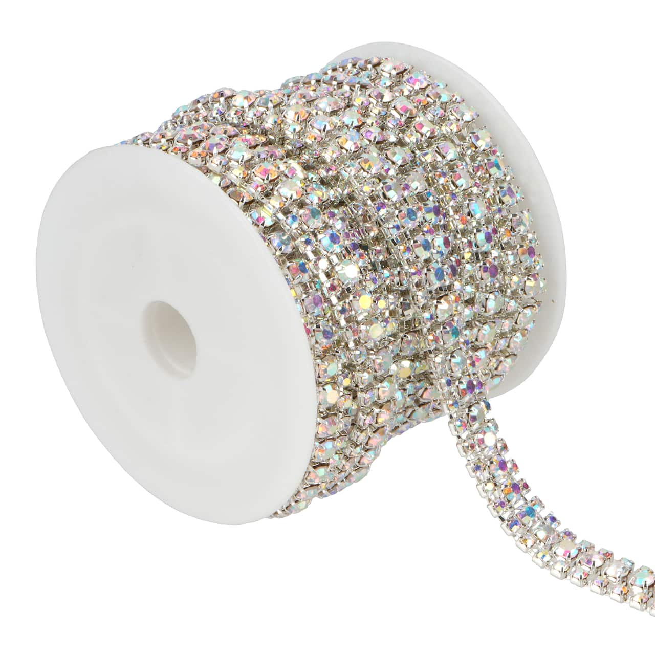 3yd. Glass 3-Row Rhinestone Chain Spool by Bead Landing™